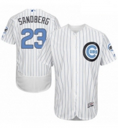 Mens Majestic Chicago Cubs 23 Ryne Sandberg Authentic White 2016 Fathers Day Fashion Flex Base MLB Jersey Mens Majestic Chicago Cubs 23 Ryne Sandberg Authentic White 2016 Fathers Day Fashion Flex Base MLB Jersey