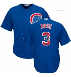 Mens Majestic Chicago Cubs 3 David Ross Authentic Royal Blue Team Logo Fashion Cool Base MLB Jersey Mens Majestic Chicago Cubs 3 David Ross Authentic Royal Blue Team Logo Fashion Cool Base MLB Jersey