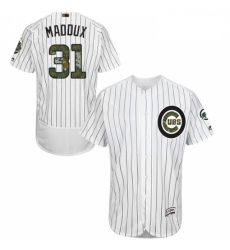 Mens Majestic Chicago Cubs 31 Greg Maddux Authentic White 2016 Memorial Day Fashion Flex Base MLB Jersey Mens Majestic Chicago Cubs 31 Greg Maddux Authentic White 2016 Memorial Day Fashion Flex Base MLB Jersey