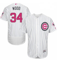 Mens Majestic Chicago Cubs 34 Kerry Wood Authentic White 2016 Mothers Day Fashion Flex Base MLB Jersey Mens Majestic Chicago Cubs 34 Kerry Wood Authentic White 2016 Mothers Day Fashion Flex Base MLB Jersey