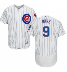 Mens Majestic Chicago Cubs 9 Javier Baez White Home Flex Base Authentic Collection MLB Jersey Mens Majestic Chicago Cubs 9 Javier Baez White Home Flex Base Authentic Collection MLB Jersey