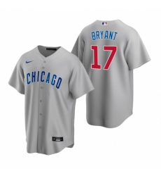 Mens Nike Chicago Cubs 17 Kris Bryant Gray Road Stitched Baseball Jerse Mens Nike Chicago Cubs 17 Kris Bryant Gray Road Stitched Baseball Jerse