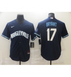 Men's Nike Chicago Cubs #17 Kris Bryant Navy Royal Alternate Stitched Baseball Jersey Men's Nike Chicago Cubs #17 Kris Bryant Navy Royal Alternate Stitched Baseball Jersey