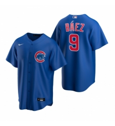 Mens Nike Chicago Cubs 9 Javier Baez Royal Alternate Stitched Baseball Jerse Mens Nike Chicago Cubs 9 Javier Baez Royal Alternate Stitched Baseball Jerse