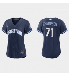 Chicago Cubs 71 Keegan Thompson Women Nike 2021 City Connect Navy MLB Jersey Chicago Cubs 71 Keegan Thompson Women Nike 2021 City Connect Navy MLB Jersey
