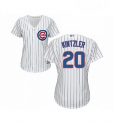 Womens Chicago Cubs 20 Brandon Kintzler Authentic White Home Cool Base Baseball Jersey Womens Chicago Cubs 20 Brandon Kintzler Authentic White Home Cool Base Baseball Jersey