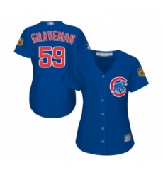 Womens Chicago Cubs 59 Kendall Graveman Authentic Royal Blue Alternate Baseball Jersey Womens Chicago Cubs 59 Kendall Graveman Authentic Royal Blue Alternate Baseball Jersey