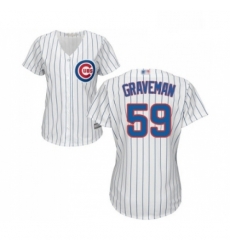 Womens Chicago Cubs 59 Kendall Graveman Authentic White Home Cool Base Baseball Jersey Womens Chicago Cubs 59 Kendall Graveman Authentic White Home Cool Base Baseball Jersey