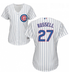 Womens Majestic Chicago Cubs 27 Addison Russell Authentic White Home Cool Base MLB Jersey Womens Majestic Chicago Cubs 27 Addison Russell Authentic White Home Cool Base MLB Jersey