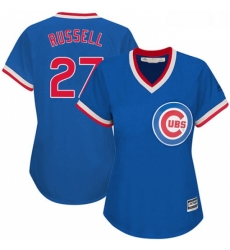 Womens Majestic Chicago Cubs 27 Addison Russell Replica Royal Blue Cooperstown MLB Jersey Womens Majestic Chicago Cubs 27 Addison Russell Replica Royal Blue Cooperstown MLB Jersey