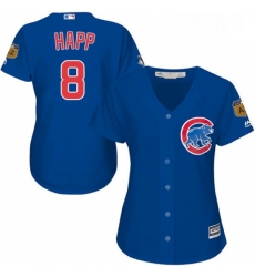 Womens Majestic Chicago Cubs 8 Ian Happ Authentic Royal Blue Alternate MLB Jersey Womens Majestic Chicago Cubs 8 Ian Happ Authentic Royal Blue Alternate MLB Jersey