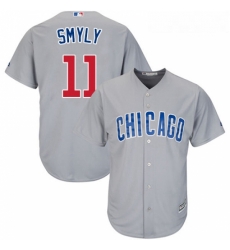 Youth Majestic Chicago Cubs 11 Drew Smyly Replica Grey Road Cool Base MLB Jersey Youth Majestic Chicago Cubs 11 Drew Smyly Replica Grey Road Cool Base MLB Jersey