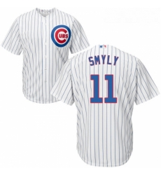 Youth Majestic Chicago Cubs 11 Drew Smyly Replica White Home Cool Base MLB Jersey Youth Majestic Chicago Cubs 11 Drew Smyly Replica White Home Cool Base MLB Jersey