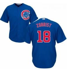 Youth Majestic Chicago Cubs 18 Ben Zobrist Authentic Royal Blue Alternate Cool Base MLB Jersey Youth Majestic Chicago Cubs 18 Ben Zobrist Authentic Royal Blue Alternate Cool Base MLB Jersey