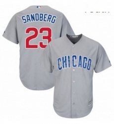 Youth Majestic Chicago Cubs 23 Ryne Sandberg Authentic Grey Road Cool Base MLB Jersey Youth Majestic Chicago Cubs 23 Ryne Sandberg Authentic Grey Road Cool Base MLB Jersey