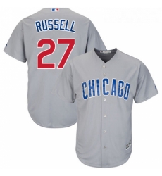 Youth Majestic Chicago Cubs 27 Addison Russell Replica Grey Road Cool Base MLB Jersey Youth Majestic Chicago Cubs 27 Addison Russell Replica Grey Road Cool Base MLB Jersey