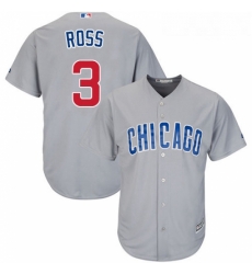 Youth Majestic Chicago Cubs 3 David Ross Replica Grey Road Cool Base MLB Jersey Youth Majestic Chicago Cubs 3 David Ross Replica Grey Road Cool Base MLB Jersey
