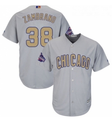 Youth Majestic Chicago Cubs 38 Carlos Zambrano Authentic Gray 2017 Gold Champion Cool Base MLB Jersey Youth Majestic Chicago Cubs 38 Carlos Zambrano Authentic Gray 2017 Gold Champion Cool Base MLB Jersey