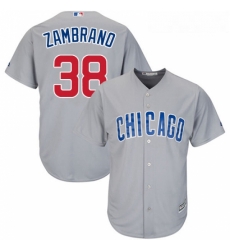 Youth Majestic Chicago Cubs 38 Carlos Zambrano Replica Grey Road Cool Base MLB Jersey Youth Majestic Chicago Cubs 38 Carlos Zambrano Replica Grey Road Cool Base MLB Jersey