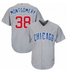 Youth Majestic Chicago Cubs 38 Mike Montgomery Authentic Grey Road Cool Base MLB Jersey Youth Majestic Chicago Cubs 38 Mike Montgomery Authentic Grey Road Cool Base MLB Jersey