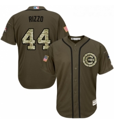 Youth Majestic Chicago Cubs 44 Anthony Rizzo Replica Green Salute to Service MLB Jersey Youth Majestic Chicago Cubs 44 Anthony Rizzo Replica Green Salute to Service MLB Jersey