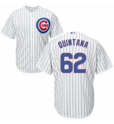 Youth Majestic Chicago Cubs 62 Jose Quintana Replica White Home Cool Base MLB Jersey Youth Majestic Chicago Cubs 62 Jose Quintana Replica White Home Cool Base MLB Jersey