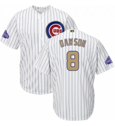 Youth Majestic Chicago Cubs 8 Andre Dawson Authentic White 2017 Gold Program Cool Base MLB Jersey Youth Majestic Chicago Cubs 8 Andre Dawson Authentic White 2017 Gold Program Cool Base MLB Jersey