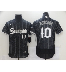 Chicago White Sox 10 Yoan Moncada Black 2021 City Connect Flexbase Jersey Chicago White Sox 10 Yoan Moncada Black 2021 City Connect Flexbase Jersey