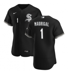 Men Chicago White Sox 1 Nick Madrigal Men Nike Black Alternate 2020 Flex Base Player MLB Jersey Men Chicago White Sox 1 Nick Madrigal Men Nike Black Alternate 2020 Flex Base Player MLB Jersey