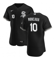 Men Chicago White Sox 10 Yoan Moncada Men Nike Black Alternate 2020 Flex Base Player MLB Jersey Men Chicago White Sox 10 Yoan Moncada Men Nike Black Alternate 2020 Flex Base Player MLB Jersey