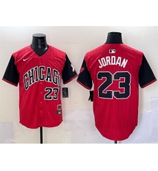 Men Chicago White Sox 23 Michael Jordan Red Black 2025 City Connect Limited Stitched Baseball Jersey