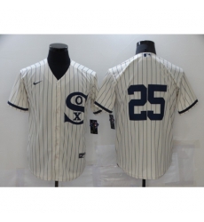 Men Chicago White Sox 25 Jim Abbott Cream Game 2021 Field of Dreams Jersey Men Chicago White Sox 25 Jim Abbott Cream Game 2021 Field of Dreams Jersey