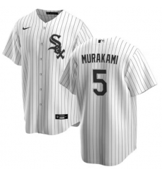 Men Chicago White Sox 5 Munetaka Murakami White 2025 Home Limited Stitched Baseball Jersey
