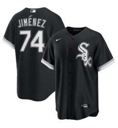 Men Chicago White Sox 74 Eloy Jimenez Black 2024 Alternate Stitched Baseball Jersey Men Chicago White Sox 74 Eloy Jimenez Black 2024 Alternate Stitched Baseball Jersey