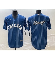 Men Chicago White Sox Navy Team Big Logo Cool Base Stitched Jersey Men Chicago White Sox Navy Team Big Logo Cool Base Stitched Jersey
