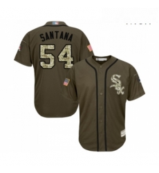 Mens Chicago White Sox 54 Ervin Santana Authentic Green Salute to Service Baseball Jersey Mens Chicago White Sox 54 Ervin Santana Authentic Green Salute to Service Baseball Jersey