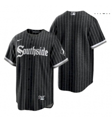 Men's Chicago White Sox Blank 2021 City Connect Black Southside Jersey Men's Chicago White Sox Blank 2021 City Connect Black Southside Jersey