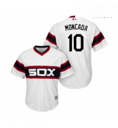 Mens Majestic Chicago White Sox 10 Yoan Moncada Replica White 2013 Alternate Home Cool Base MLB Jerseys Mens Majestic Chicago White Sox 10 Yoan Moncada Replica White 2013 Alternate Home Cool Base MLB Jerseys