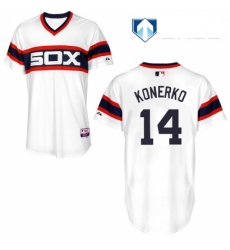 Mens Majestic Chicago White Sox 14 Paul Konerko White Alternate Flex Base Authentic Collection MLB Jersey Mens Majestic Chicago White Sox 14 Paul Konerko White Alternate Flex Base Authentic Collection MLB Jersey