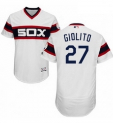 Mens Majestic Chicago White Sox 27 Lucas Giolito White Alternate Flex Base Authentic Collection MLB Jersey Mens Majestic Chicago White Sox 27 Lucas Giolito White Alternate Flex Base Authentic Collection MLB Jersey