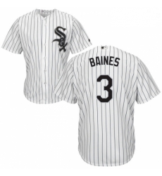 Mens Majestic Chicago White Sox 3 Harold Baines White Home Flex Base Authentic Collection MLB Jersey Mens Majestic Chicago White Sox 3 Harold Baines White Home Flex Base Authentic Collection MLB Jersey