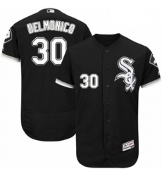 Mens Majestic Chicago White Sox 30 Nicky Delmonico Black Alternate Flex Base Authentic Collection MLB Jersey Mens Majestic Chicago White Sox 30 Nicky Delmonico Black Alternate Flex Base Authentic Collection MLB Jersey