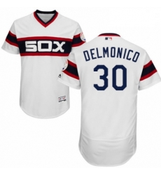 Mens Majestic Chicago White Sox 30 Nicky Delmonico White Alternate Flex Base Authentic Collection MLB Jersey Mens Majestic Chicago White Sox 30 Nicky Delmonico White Alternate Flex Base Authentic Collection MLB Jersey