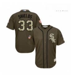 Mens Majestic Chicago White Sox 33 James Shields Authentic Green Salute to Service MLB Jerseys Mens Majestic Chicago White Sox 33 James Shields Authentic Green Salute to Service MLB Jerseys