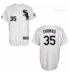 Mens Majestic Chicago White Sox 35 Frank Thomas Authentic White w75th Anniversary Commemorative Patch MLB Jersey Mens Majestic Chicago White Sox 35 Frank Thomas Authentic White w75th Anniversary Commemorative Patch MLB Jersey