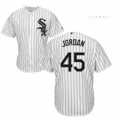 Mens Majestic Chicago White Sox 45 Michael Jordan Replica White Home Cool Base MLB Jersey Mens Majestic Chicago White Sox 45 Michael Jordan Replica White Home Cool Base MLB Jersey