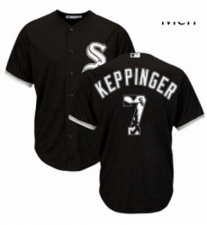Mens Majestic Chicago White Sox 7 Jeff Keppinger Authentic Black Team Logo Fashion Cool Base MLB Jersey Mens Majestic Chicago White Sox 7 Jeff Keppinger Authentic Black Team Logo Fashion Cool Base MLB Jersey