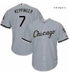 Mens Majestic Chicago White Sox 7 Jeff Keppinger Replica Grey Road Cool Base MLB Jersey Mens Majestic Chicago White Sox 7 Jeff Keppinger Replica Grey Road Cool Base MLB Jersey