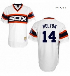 Mens Mitchell and Ness 1983 Chicago White Sox 14 Bill Melton Authentic White Throwback MLB Jersey Mens Mitchell and Ness 1983 Chicago White Sox 14 Bill Melton Authentic White Throwback MLB Jersey