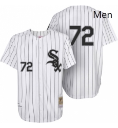 Mens Mitchell and Ness 1993 Chicago White Sox 72 Carlton Fisk Authentic White Throwback MLB Jersey Mens Mitchell and Ness 1993 Chicago White Sox 72 Carlton Fisk Authentic White Throwback MLB Jersey